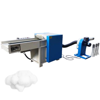 Small toys neck-guard pet articles bed pad car pillow filling wool Polyester Spewing PP cotton scrap fiber opening machine
